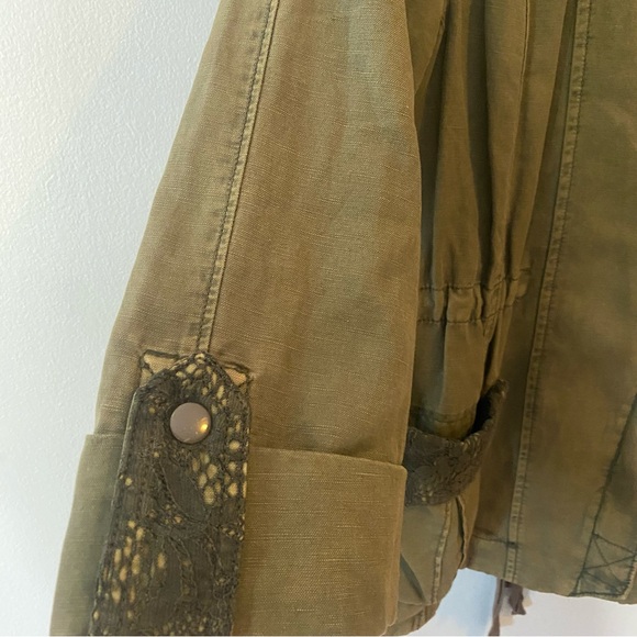 Anthropologie Hei Hei Camouflaged Lace Anorak Jacket - Picture 4 of 9